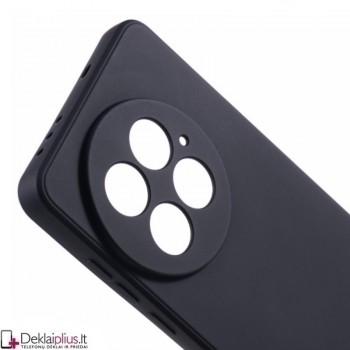 Liquid Air silikoninis juodas dėklas - su kameros apsauga (Oneplus 13 5G)